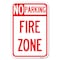 Signmission No Parking Sign No Parking Fire Zone Heavy-Gauge Aluminum Sign, 12" x 18", A-1218-23667 A-1218-23667 - alternate 1